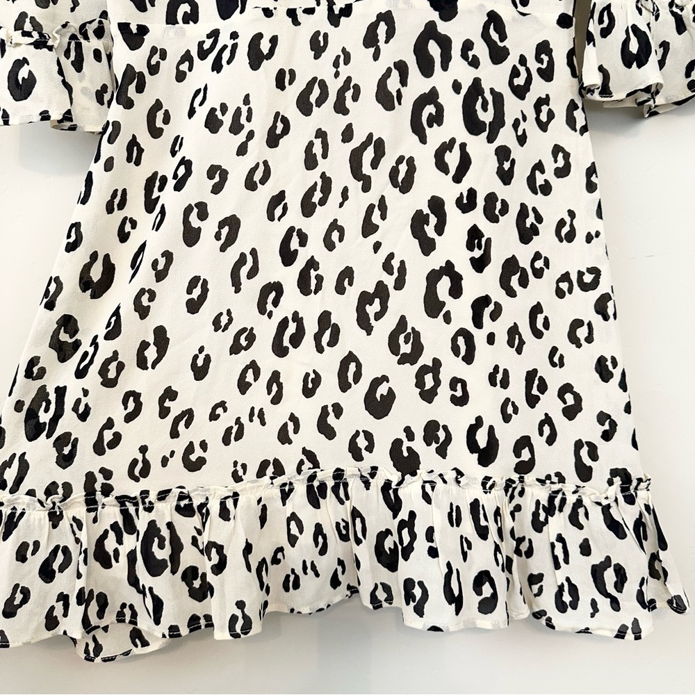 Reformation Doutzen Dress- Snow leopard print - Picture 3 of 16